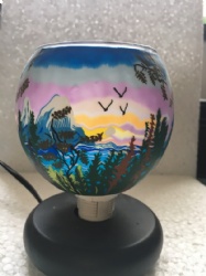 Glass candle cup